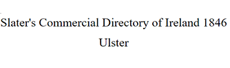 Slater's Commercial Directory of Ireland 1846